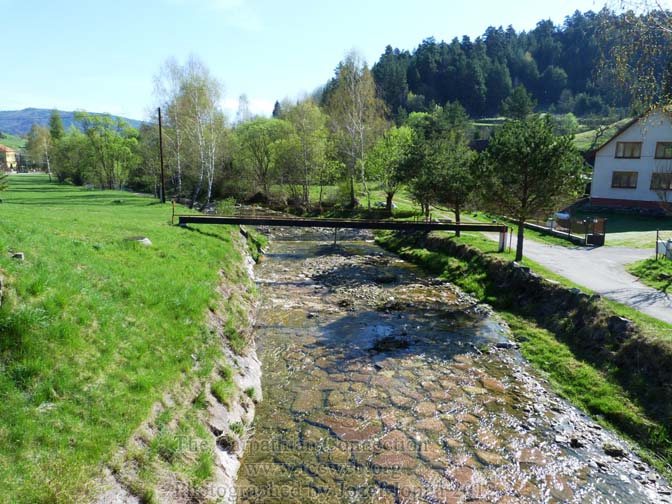 Creek that runs through Maly Lipnik